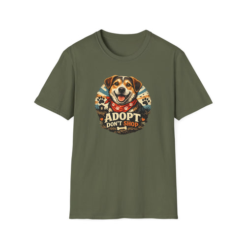 Adopt Don't Shop Dog T-Shirt – Rescue Pet Awareness Tee